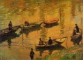 Pescadores en el Sena en Poissy Claude Monet